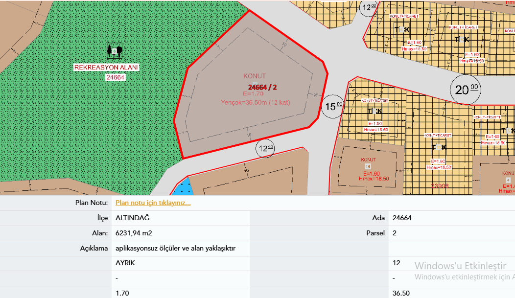Altındağ Başpınar Mahallesin'de Çok Katlı Konut İmarlı, 130 m² Hisseli Satılık Arsa