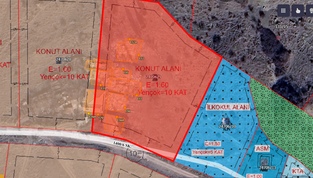 Altındağ Solfasol Mahallesi'nde Çok Katlı Konut İmarlı 301 m² Hisseli Satılık Arsa