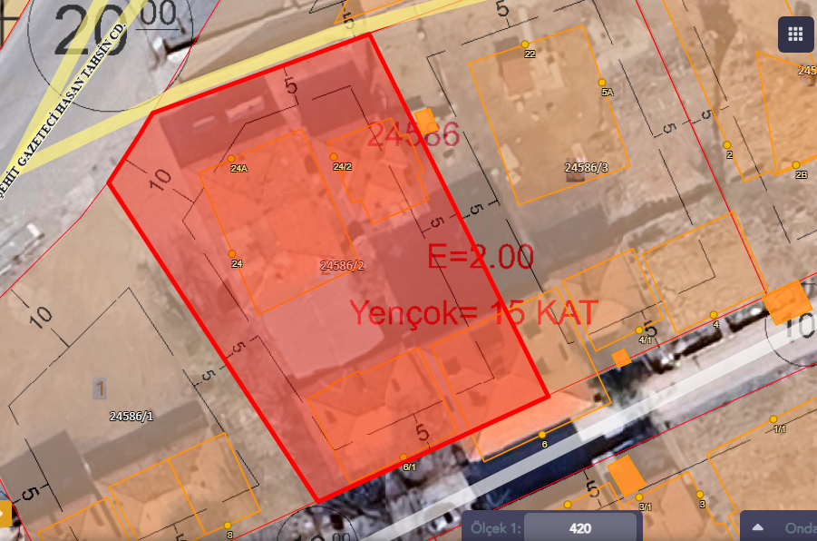 Altındağ Ulubey Mahallesin'de Ana Cadde Üzeri, Çok Katlı, Ticari+ Konut İmarlı, 47 m² Hisseli Satılık Arsa