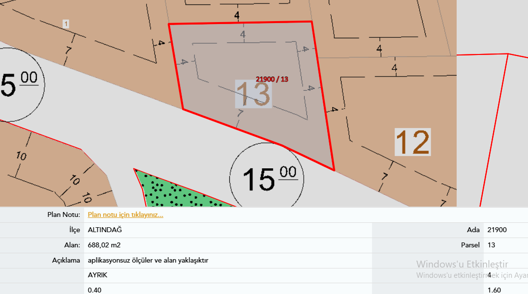 Altındağ Battalgazi Mahallesinde Cadde Üzeri Ticari+Konut İmarlı 167 m² Hisseli Satılık Arsa
