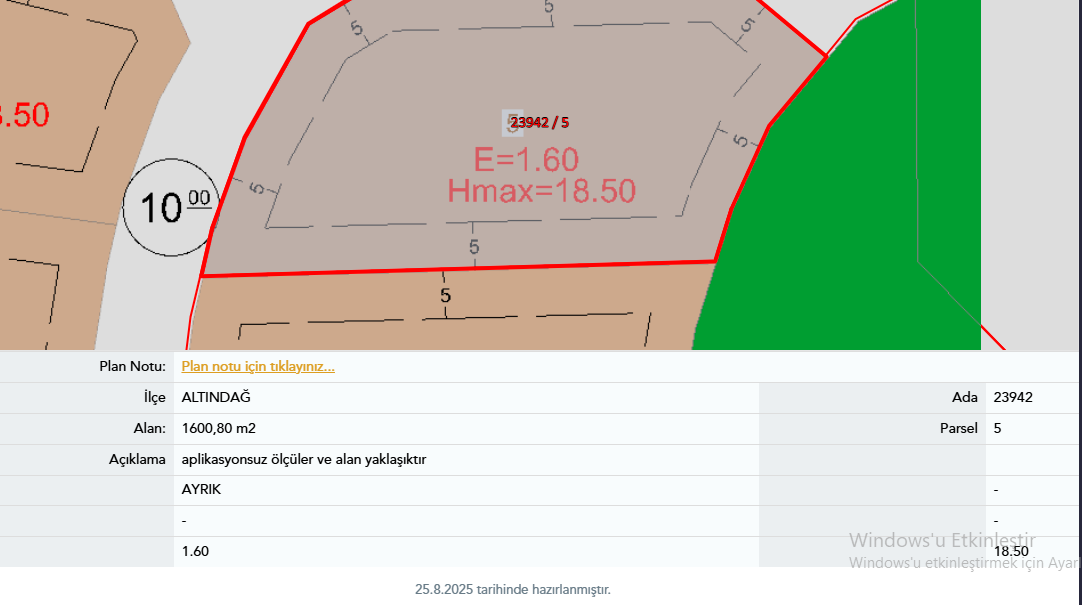 Altındağ Başpınar Mahallesin'de Çok Katlı Konut İmarlı Hisseli 170 m² Satılık Arsa
