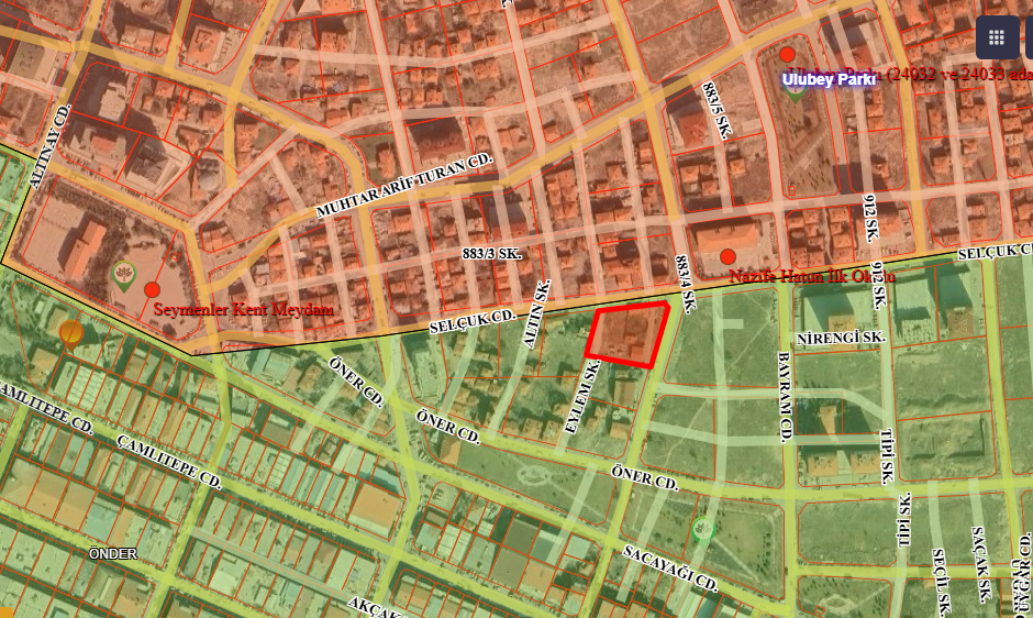 ALTINDAĞ ÖNDER MAHALLESİ  SELÇUK CADDESİ ÜZERİNDE TİCARİ+KONUT İMARLI 276 m² HİSSELİ SATILIK ARSA!