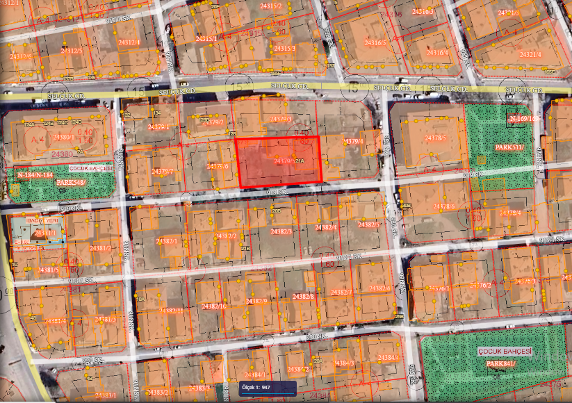 Altındağ Battalgazi Mahallesinde Konut İmarlı Hisseli 229 m2 Satılık Arsa