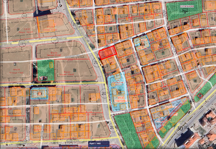 Altındağ Önder Mahallesi Şehit Rafet Sever Caddesi Üzerinde Konut İmarlı Hisseli 167 m² Satılık Arsa