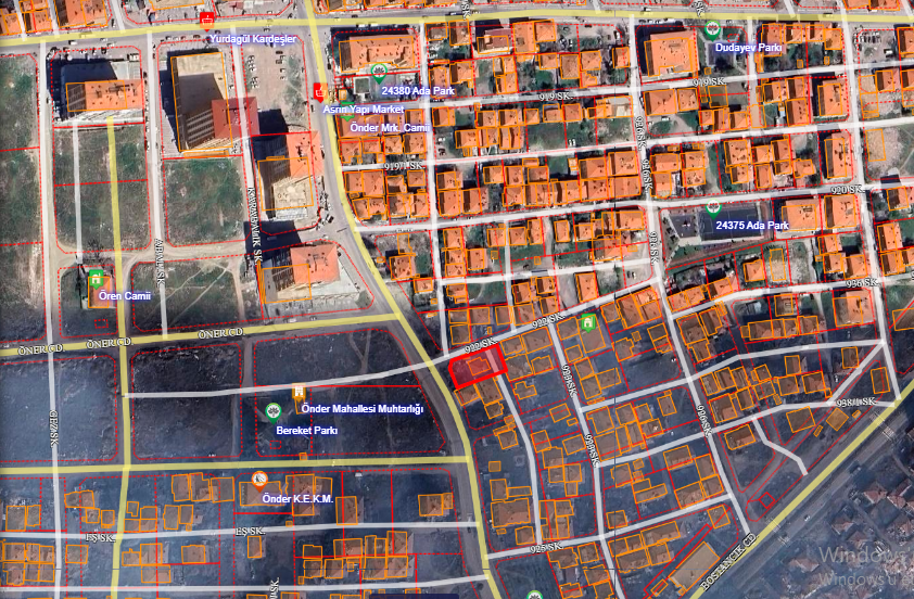 Altındağ Önder Mahallesinde Cadde Üzeri Köşe Başı Konut İmarlı Hisseli 167 m² Satılık Arsa