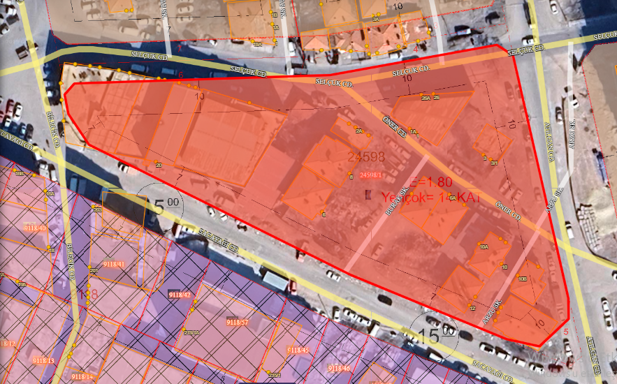 Altındağ Önder Mahallesi  Selçuk Caddesi Üzerinde  Yüksek Kira Getirili 158 m² Satılık  Arsası ve Binası