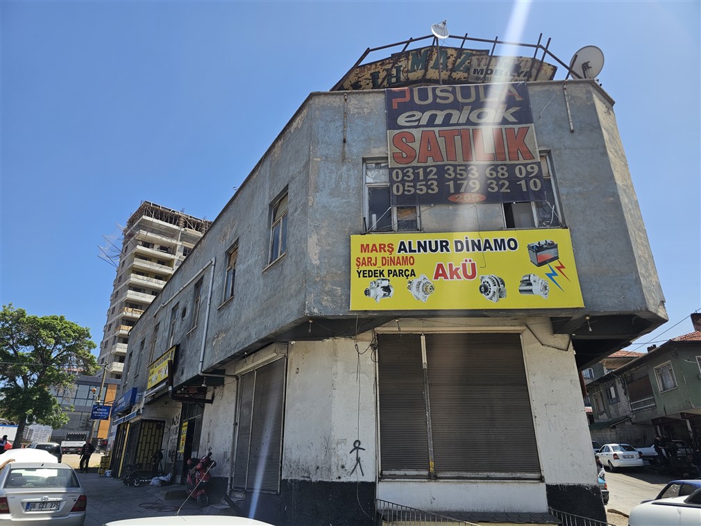 Altındağ Önder Mahallesi  Selçuk Caddesi Üzerinde  Yüksek Kira Getirili 158 m² Satılık  Arsası ve Binası