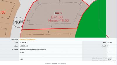 Altındağ Başpınar Mahallesin'de Çok Katlı Konut İmarlı Hisseli 170 m² Satılık Arsa