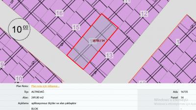 Altındağ Güneşevler Mahallesin'de Ticari İmarlı 250 m² Hisseli Satılık Arsa