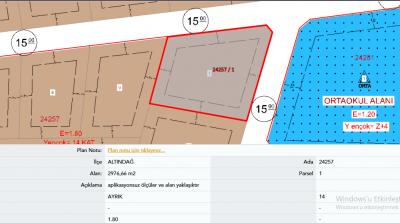 ALTINDAĞ ÖNDER MAHALLESİ  SELÇUK CADDESİ ÜZERİNDE TİCARİ+KONUT İMARLI 276 m² HİSSELİ SATILIK ARSA!