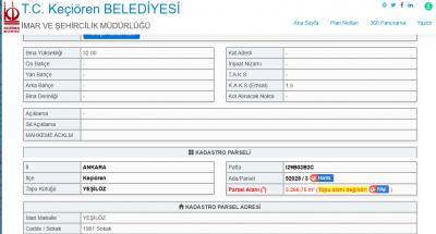 Keçiören Yeşilöz Mahallesin'de Çok Katlı Konut İmarlı, 43 m² Hisseli Satılık Arsa